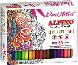 Set Viltstiften Alpino Dual Artist Multicolour 36 Onderdelen