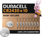 Duracell CR2430 - Lithium-knoopcelbatterijen - 10 jaar bewaargarantie - (10 stuks)