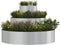 vidaXL - Metalen - Planter - Gegalvaniseerd - staal - Ø - 90 - cm - Duurzaam
