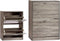 Schoenenrek Grijs spaanderplaat (24 x 80 x 60 cm)