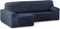 Hoes voor chaise longue met korte armleuning links Eysa ROC Blauw 180 x 120 x 360 cm
