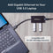 StarTech ST3300GU3B - Draagbare USB 3.0 Hub - 3-poorts met Gigabit Ethernet - Zwart