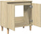 vidaXL - Wastafelkast - 58x33x60 - cm - bewerkt - hout - sonoma - eikenkleurig