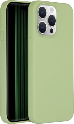 Accezz Liquid Silicone Backcover - Schokabsorberend - Groen (iPhone 15 Pro Max)