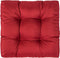 vidaXL - Palletkussen - 58x58x10 - cm - stof - rood