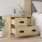 vidaXL - Nachtkastje - 60x39x45 - cm - sonoma - eikenkleurig
