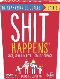 Goliath Shit Happens - De Krankzinnige Ouders Editie - Kaartspel - 200 situaties - Nederlandstalig - 18+