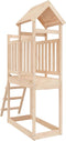 vidaXL Speeltoren met ladder 53x110x214 cm massief grenenhout
