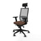 Bureaustoel met hoofdsteun Piqueras y Crespo 2D066G1 Donkerbruin