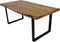 Eettafel SoHo - 220x100 cm - u-poot - acacia/ijzer