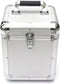 Aluminium DJ platen case - Opbergkoffer voor 70 - 100 vinyl 7 inch singles - Afsluitbaar zilver