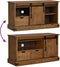 vidaXL - Tv-meubel - HALDEN - met - schuifdeur - 110x40x60 - cm - massief - hout