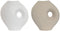 Vaas Home ESPRIT Wit Beige Keramiek 33 x 15 x 34 cm (2 Stuks)