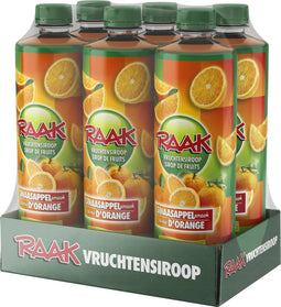 Raak Vruchtensiroop - Sinaasappel - Minder suiker - (6 flessen)