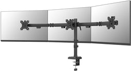 Neomounts DS60-600BL3 - Monitorarm voor 3 schermen t/m 27" - Full motion - Zwart