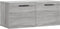 vidaXL - Wandkast - 80x36,5x35 - cm - bewerkt - hout - grijs - sonoma - eikenkleurig