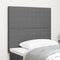 vidaXL - Hoofdbord - Simpel - Ontwerp - Lichtgrijs - 80 - cm - Korduroy - Stof