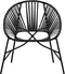 vidaXL - Tuinstoel - PE-rattan - zwart