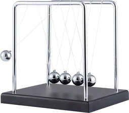 Diydash Newton Cradle XL - Hoogwaardige Newton Pendel - Duurzaam en Educatief - Zwart