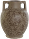 Vaas Home ESPRIT Bruin Groen Keramiek Blad van een plant 17 x 17 x 22 cm