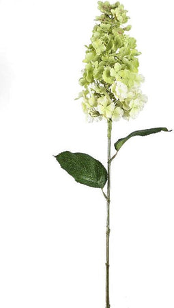 PTMD Kunstbloem Hortensia - 44x26x86 cm - Kunststof - Groen