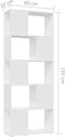 vidaXL-Boekenkast/kamerscherm-60x24x155-cm-spaanplaat-wit