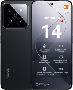 Xiaomi 14 - Zwart - 512 GB - Dubbele fysieke simkaart