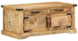 vidaXL - Koffietafel - 90x50x40 - cm - Massief - Hout - Mango