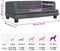 vidaXL - Hondenmand - 80x45x30 - cm - fluweel - donkergrijs