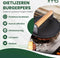 TTD® Hamburgerpers Gietijzer XL - Hamburgermaker Extra Zwaar - Hittebestendig - Strakke Grillgroeven