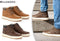 Milanoro - Herensneakers - Comfortabel en waterbestendig - Cognac
