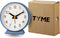Tyme Wekker Analoog - Stil zonder Tikgeluid - Alarm met Verlichting - Blauw