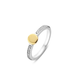 TI SENTO Ring 12116ZY - Zilveren dames ring - Gerhodineerd met zirkonia - Maat 54