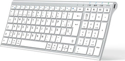 BK10 Draadloos Bluetooth-toetsenbord, Spaans QWERTY-toetsenbord, compact formaat, ergonomisch ontwer