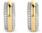 TI SENTO Dames Oorbellen - 925 zilver - Zirkonia met geel verguld - 7786ZY