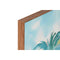 Schilderij Home ESPRIT Blauw Rood Groen Hemelsblauw Palmen Tropisch 80 x 3,5 x 80 cm (2 Stuks)
