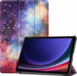 imoshion Tablet Hoes - Geschikt voor Samsung Galaxy Tab S9 11.0 inch - Design Trifold Bookcase - Space