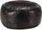 vidaXL - Poef - 60x30 - cm - echt - geitenleer - zwart