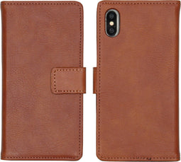 iMoshion Hoesje Geschikt voor iPhone Xs / X Hoesje Met Pasjeshouder - iMoshion Luxe Bookcase - Bruin