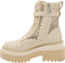 Liu Jo - Dames Boots - Combat boots met rits en vetersluiting - Beige - Maat 36