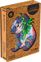 UNIDRAGON Houten Puzzel Voor Volwassenen Dier - Serieuze Panda - 318 stukjes - King Size 31x41 cm