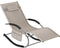 tectake® Ligstoel Taya - Ergonomisch Ligbed met Schommelfunctie - Beige