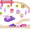 Houten Treinset Stad - Roze