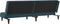 vidaXL - Slaapbank - 2-zits - fluweel - blauw