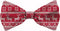 Plenty Gifts Vlinderstrik Hert Rood 16X8CM