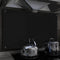 vidaXL - Spatscherm - keuken - 100x60 - cm - gehard - glas - zwart