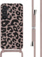 imoshion Hoesje Geschikt voor Samsung Galaxy S24 Hoesje Met Koord - imoshion Siliconen design hoesje met koord - Roze / Animal Pink