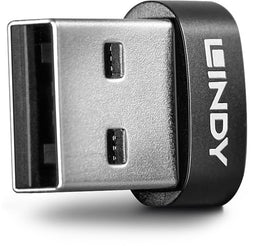 Lindy 41884 - USB 2.0 Adapter - 1x USB-A 2.0 stekker - 1x USB-C bus - Zwart