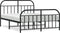 vidaXL - Bedframe - met - voetbord - zonder - matras - metaal - zwart - 180x200 - cm