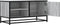 vidaXL - Tv-meubel - 80x34,5x40 - cm - bewerkt - hout - metaal - grijs - sonoma - eiken